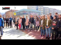 Studenti Masarykova gymnázia Vsetín stávkovali proti současnému stavu české politiky